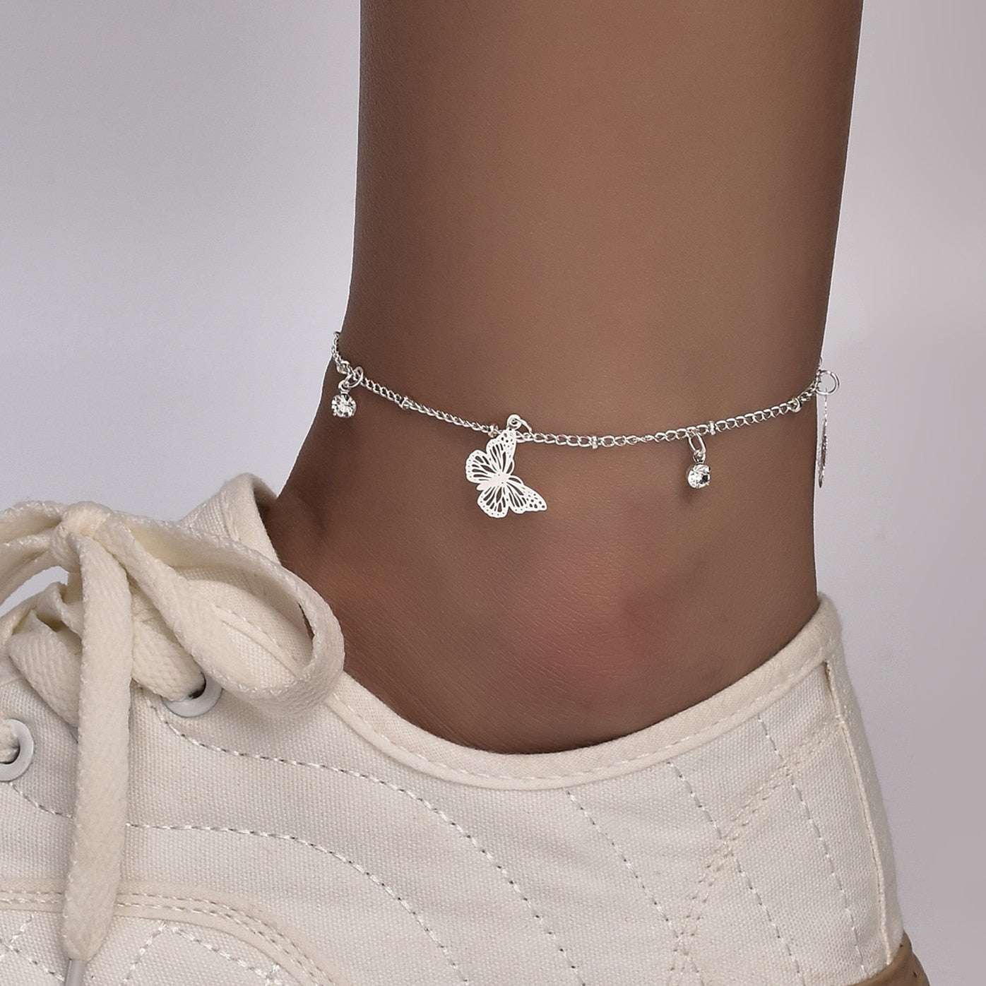 Boho Butterfly Charm Anklet For Women Gold/Silver - Bela Fils BoutiqueBraceletsBela Fils Boutique
